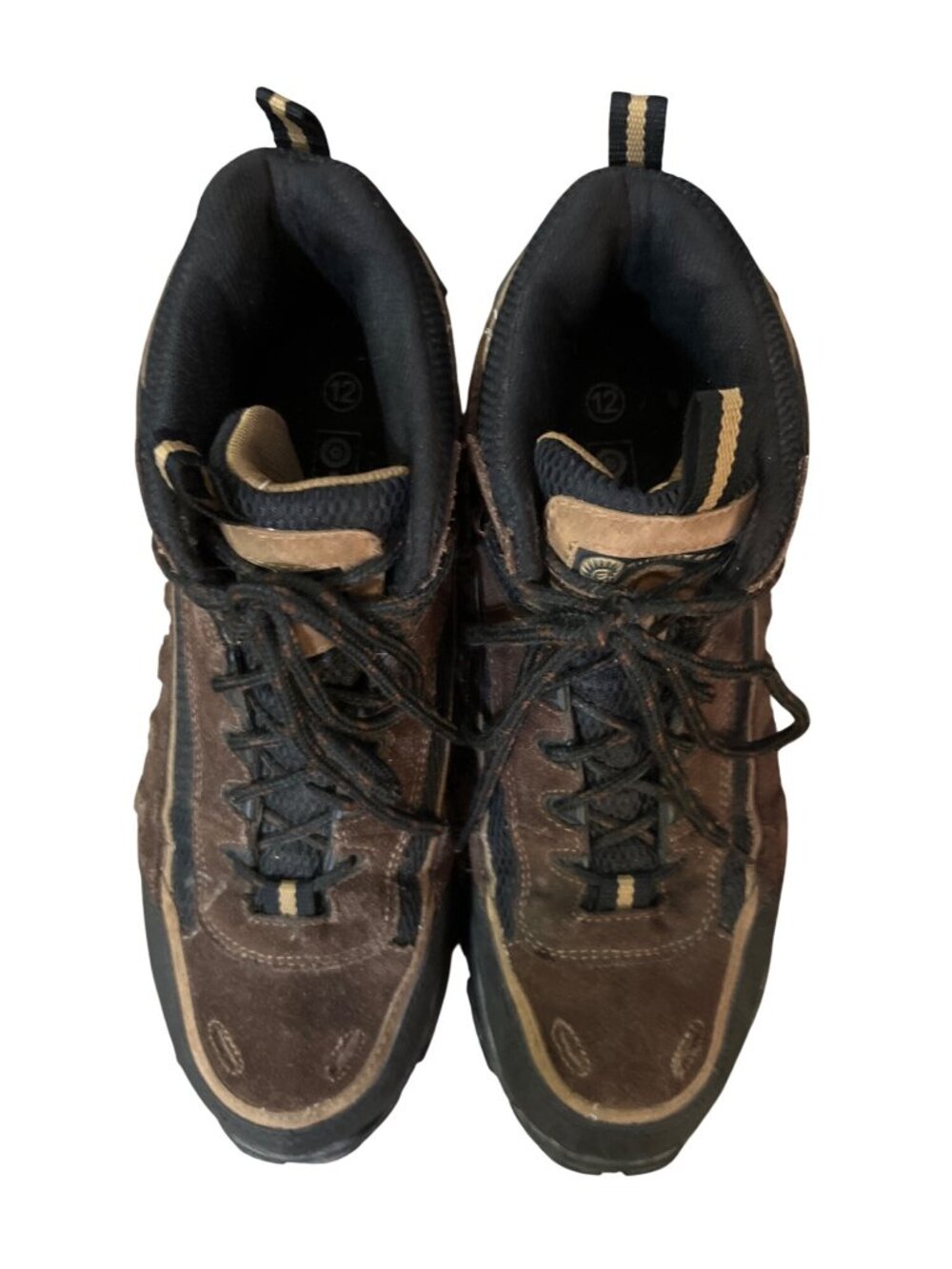 Earth Shoes Border Mens 12 Brown Black Leather Waterproof Hiking Boots 574976 Us - Picture 10 of 14